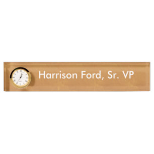 DIY Template Nameplate Clock ART NavinJOSHI Canada