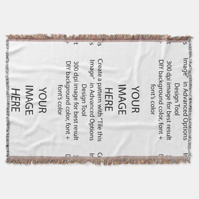 DIY Throw Blankets/DIY background color Blanket (Front)