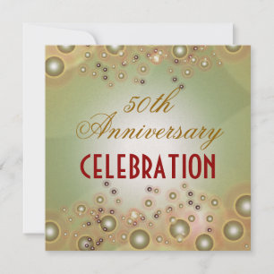 DIY VINTAGE 50th WEDDING ANNIVERSARY Invitations