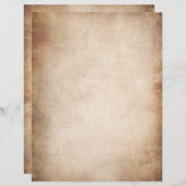 DIY Vintage Scroll Invitation Parchment Paper (Front/Back)
