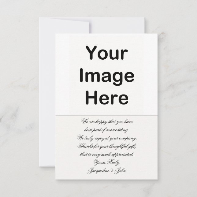 DIY - Wedding Thank You Card (Front)