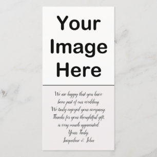 DIY - Wedding Thank You Photo Insert Card