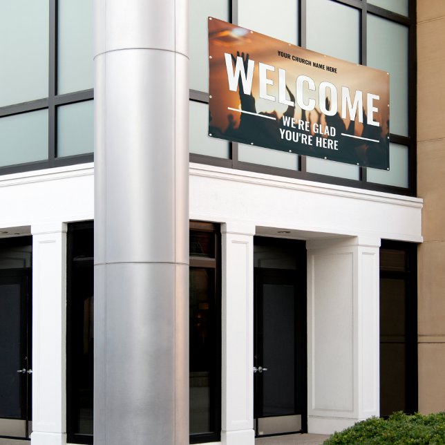 DIY Welcome Church Outdoor Banner (DIY Welcome Church Outdoor Banner)