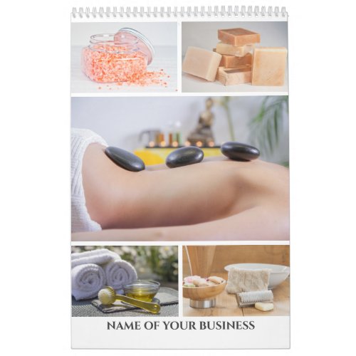 DIY wellness spa salon photo wall  business chic Calendar