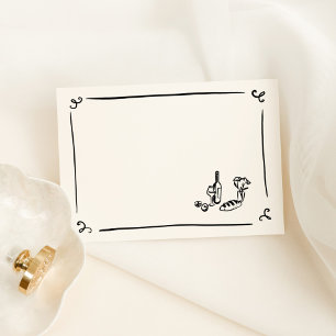 DIY Whimsical Hand Drawn Place Card