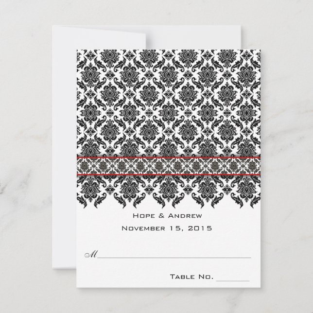 DIY You Score and Fold Tent Wedding Place Cards (Back)