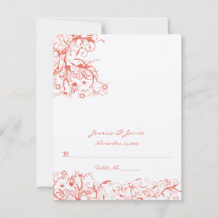DIY You Score and Fold Tent Wedding Place Cards