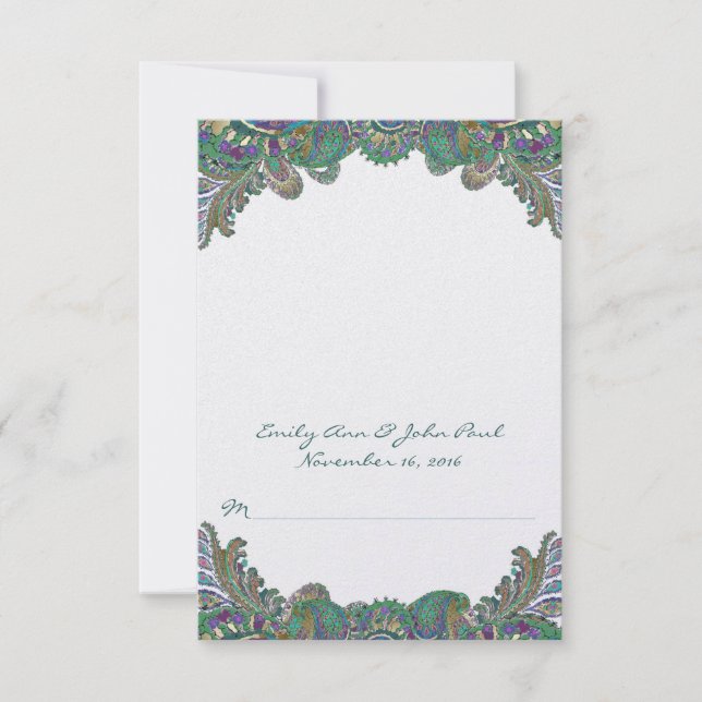 DIY You Score and Fold Tent Wedding Place Cards (Front)