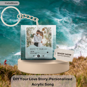 DIY Your Love Story: Personalized Acrylic Song Keychain