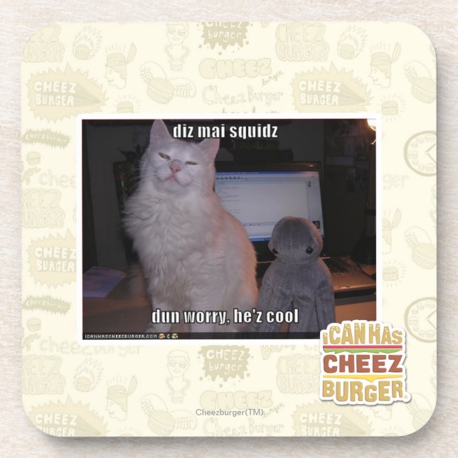 diz mai squidz beverage coaster (Front)