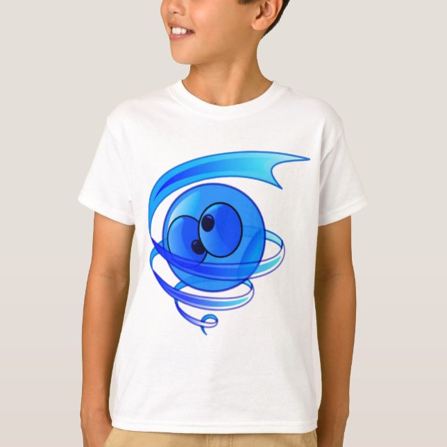 Dizzy Air Wind Cartoon Face T-Shirt (Front)