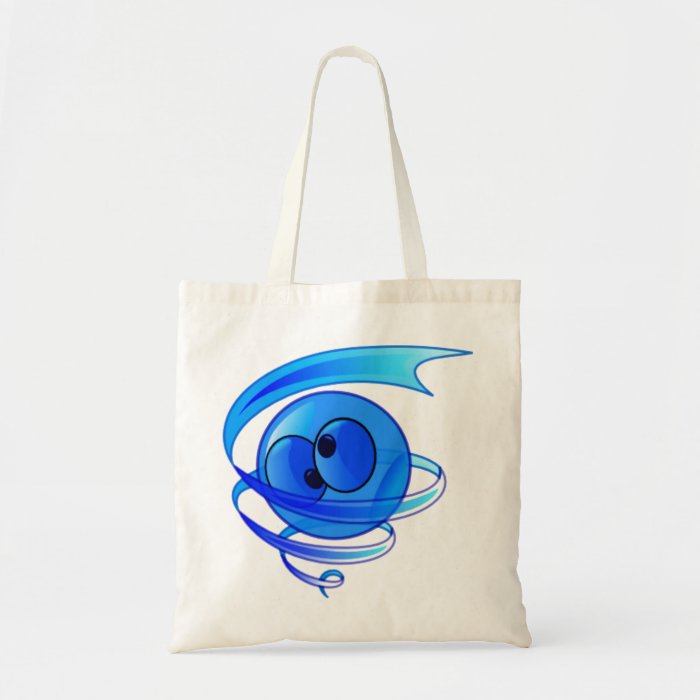 Dizzy Air Wind Cartoon Smiley Face Tote Bag