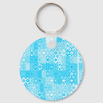 Dizzy Delights Pattern_pastel Blue Keychain by UCanSayThatAgain at Zazzle