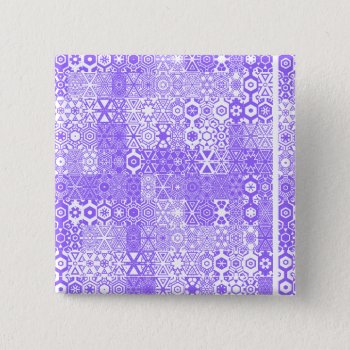 Dizzy Delights Pattern_purple Pin Button Brooch by UCanSayThatAgain at Zazzle