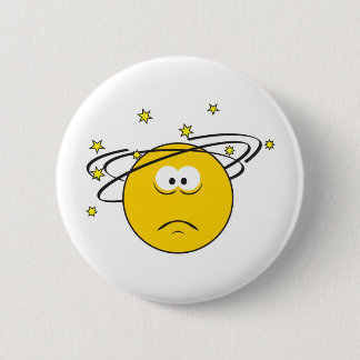 Dizzy Face Pinback Button