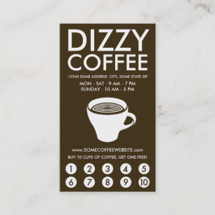 dizzy fade coffee punch card