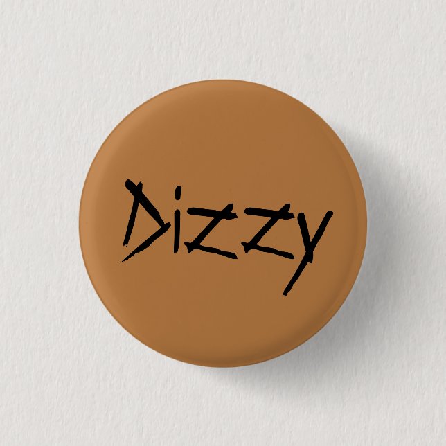 Dizzy from orphan Black, distressed font Button (Front)