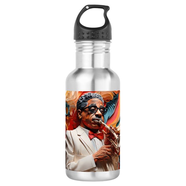 Dizzy Gillespie Stainless Steel Water Bottle (Front)