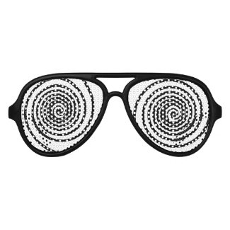 Dizzy Hypnotic (Add Your Background Color) Aviator Sunglasses