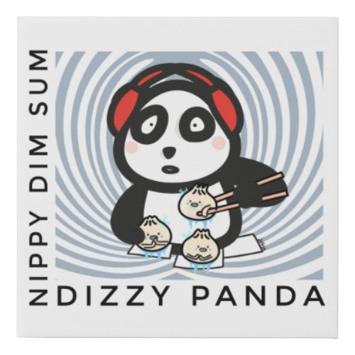 Dizzy Panda _ Nippy Dim Sum Canvas