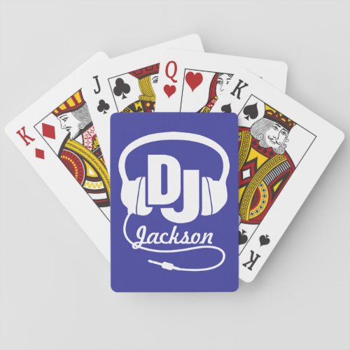 DJ add your name music playing cards