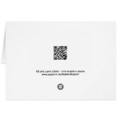 DJ and Laser Lights blank notelet / card (Back Horizontal)