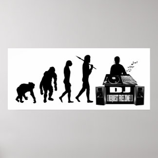 DJ and MC's vinyl lovers gear DJ Dubstep gifts Poster