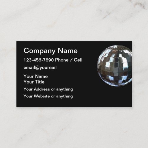 DJ And Music Studio Business Card