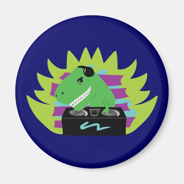 Dj-asaurus Rex Magnet (Front)