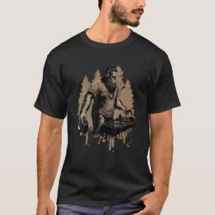 DJ Bigfoot Sasquatch Music lover T Shirt