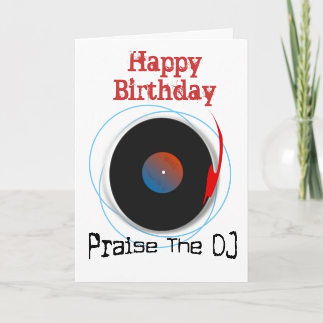 DJ Birthday Card (Front)