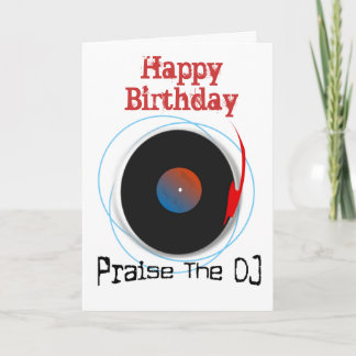 DJ Birthday Card