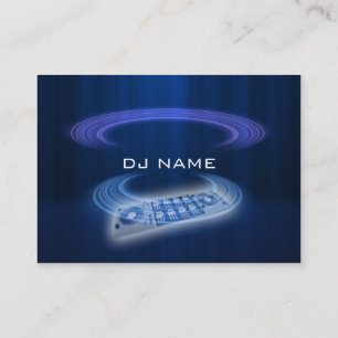 dj blue business card