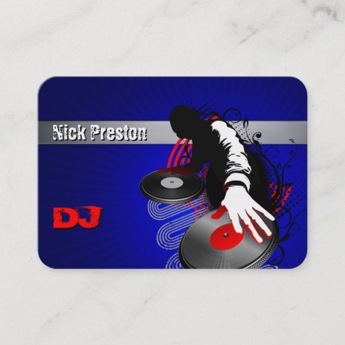 DJ Blue Business Card