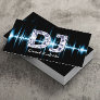 DJ Blue Sound Waves Professional Deejay Music Business Card