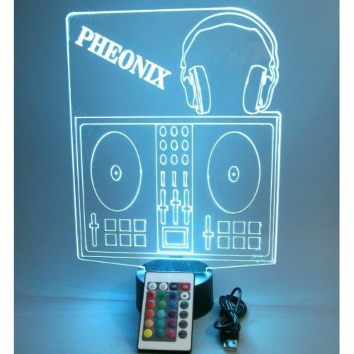 DJ Board Music Night Light Lamp Personalized Free 