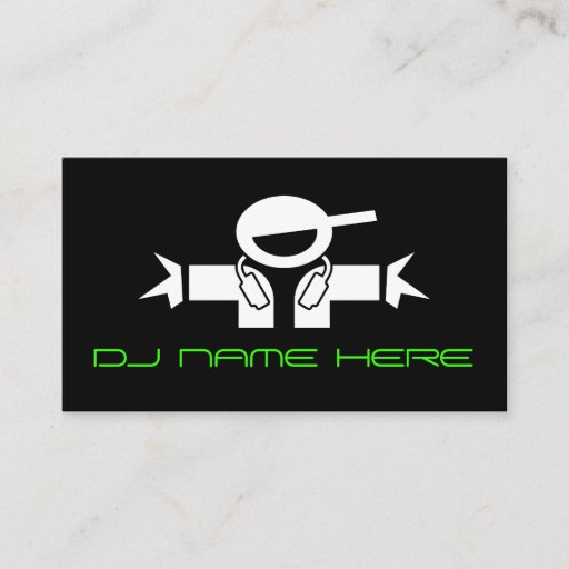 Customizable DJ Busines Cards Business Card