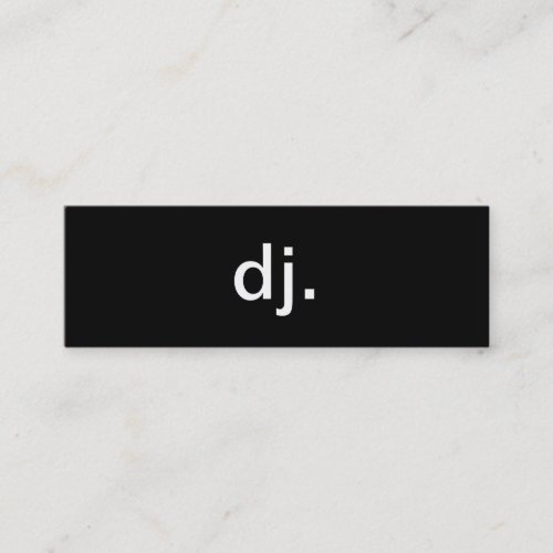 DJ Business Card