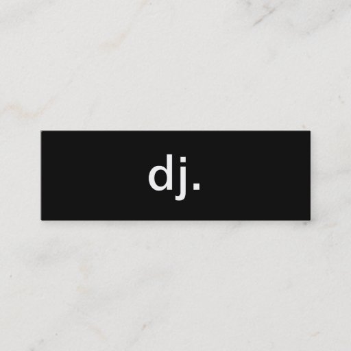 Customizable DJ Business Card