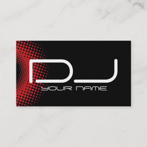 Customizable DJ Business Card