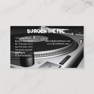DJ Business Card