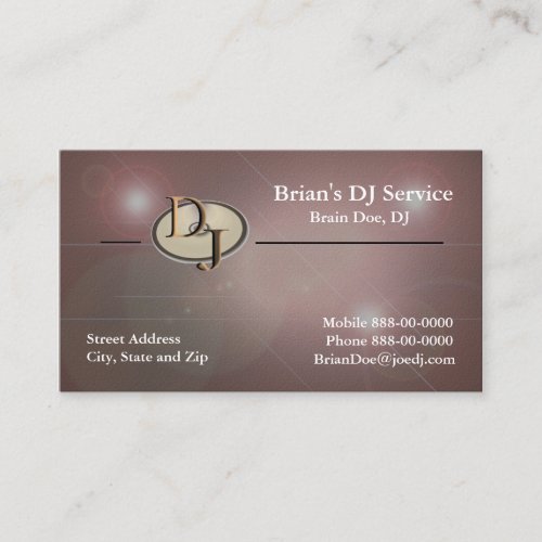 DJ Business Card