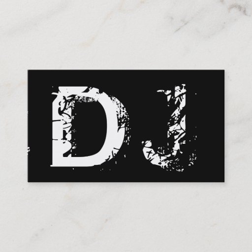 Customizable DJ Business Card