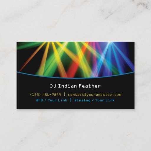 Customizable DJ Business Card
