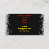 Dj business Card (Back)