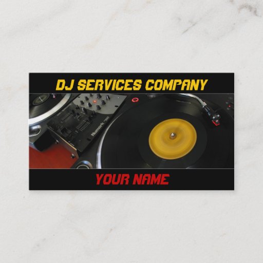 Customizable Dj business Card