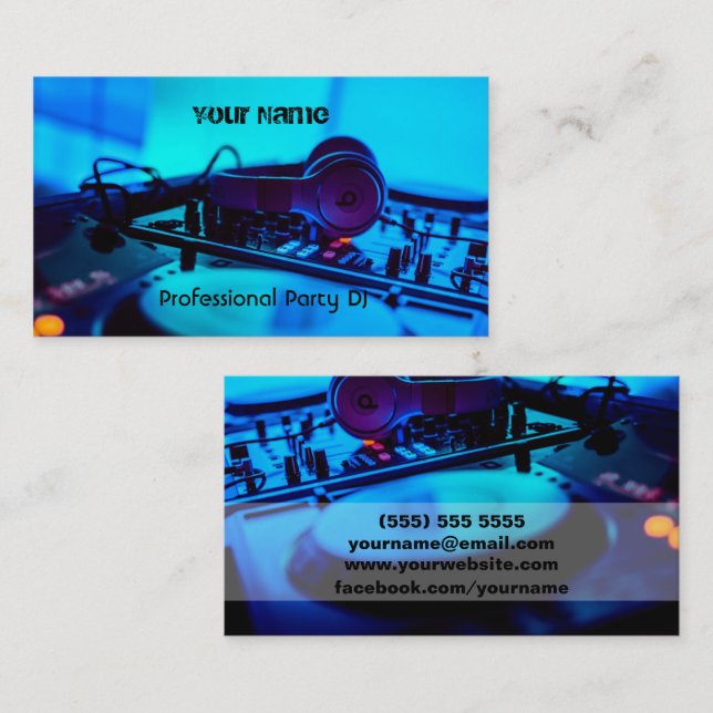 DJ  Business Card (Front/Back)