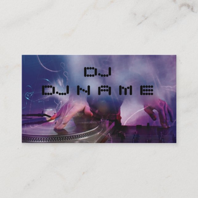 DJ Business Card (Front)