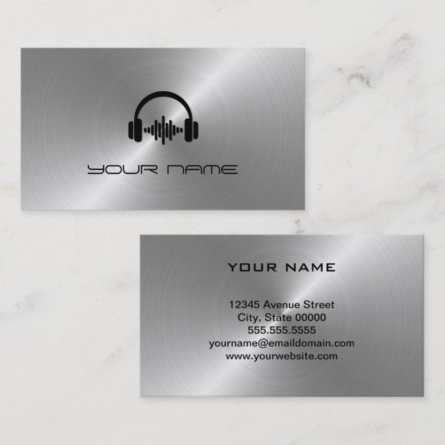 DJ  Business Card (Front/Back)
