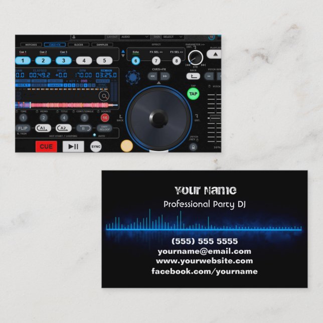 DJ  Business Card (Front/Back)